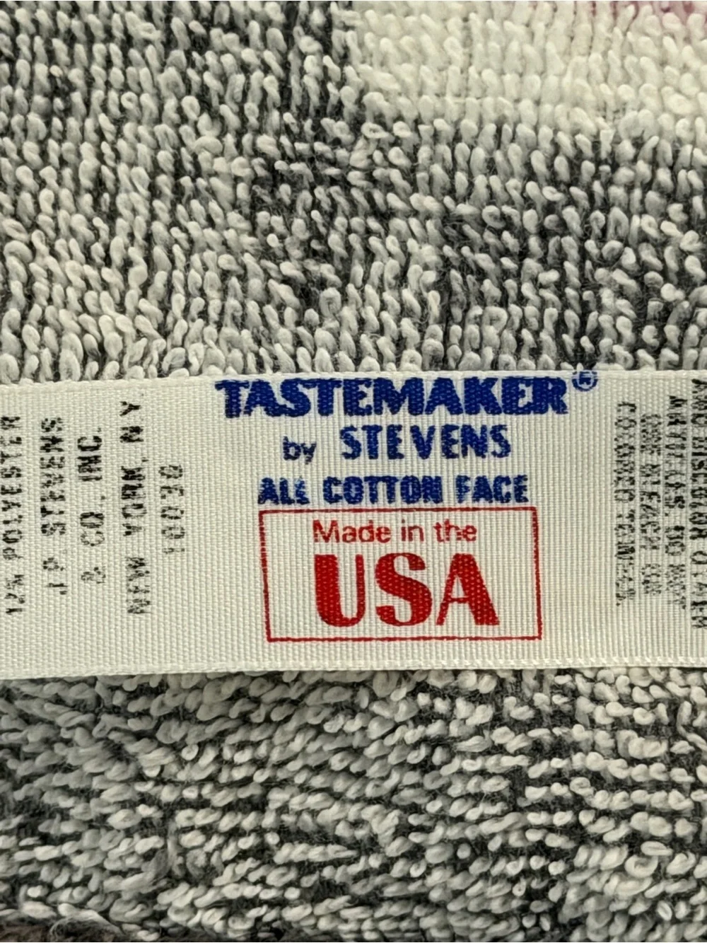 Vintage 1996 Stevens Tastermaker Ginger Cat Beach Towel Pink USA Made tabby